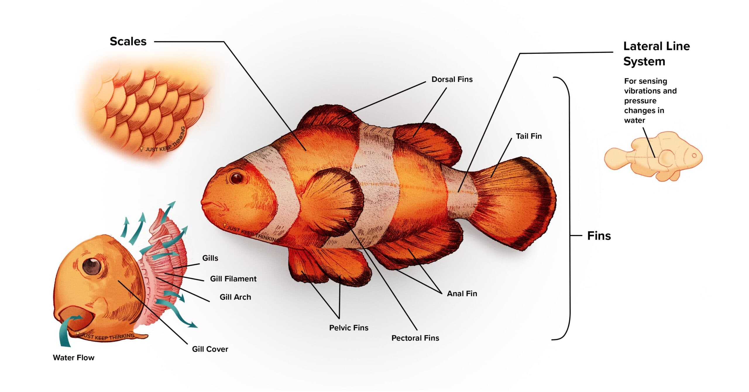 Fishes anatomy